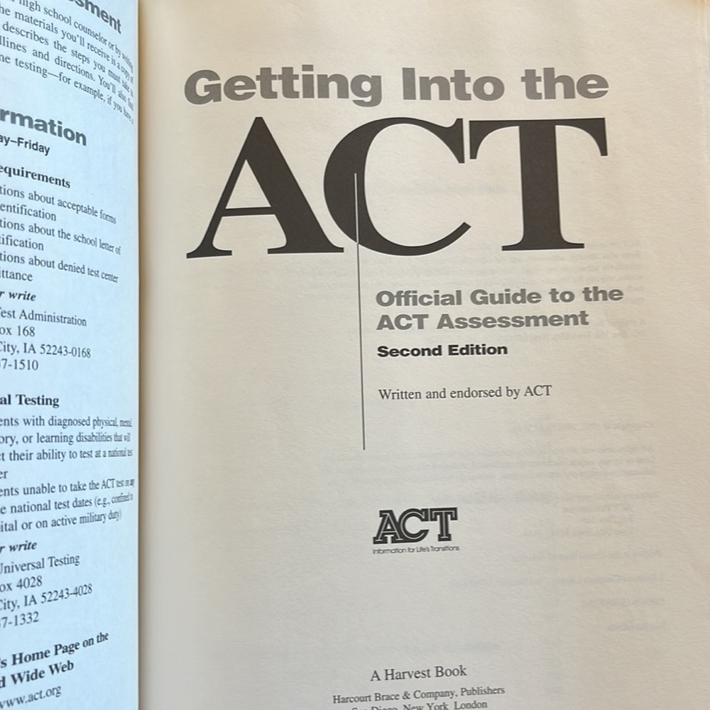 ACT Help Book - Picture 3 of 13